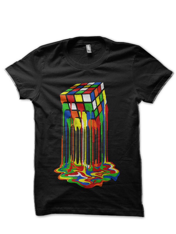 Rubiks Cube Melting Black T-Shirts, Hoodie, Sweatshirt - T-Shirt, Sweatshirt, Hoodie