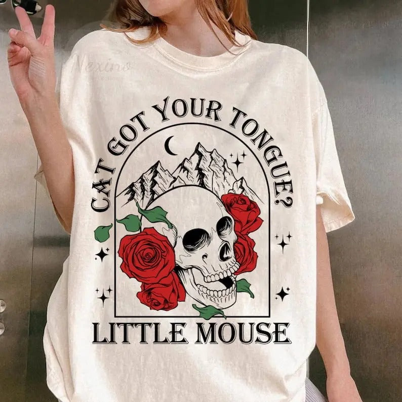 Run Little Mouse Shirt Zade Meadows Haunting Adeline Hunting Adeline Shirt Dark Romance Bookish Book Lover Cat Mouse Duet Haunting Adeline T-Shirts, Hoodie, Sweatshirt - T-Shirt, Sweatshirt, Hoodie