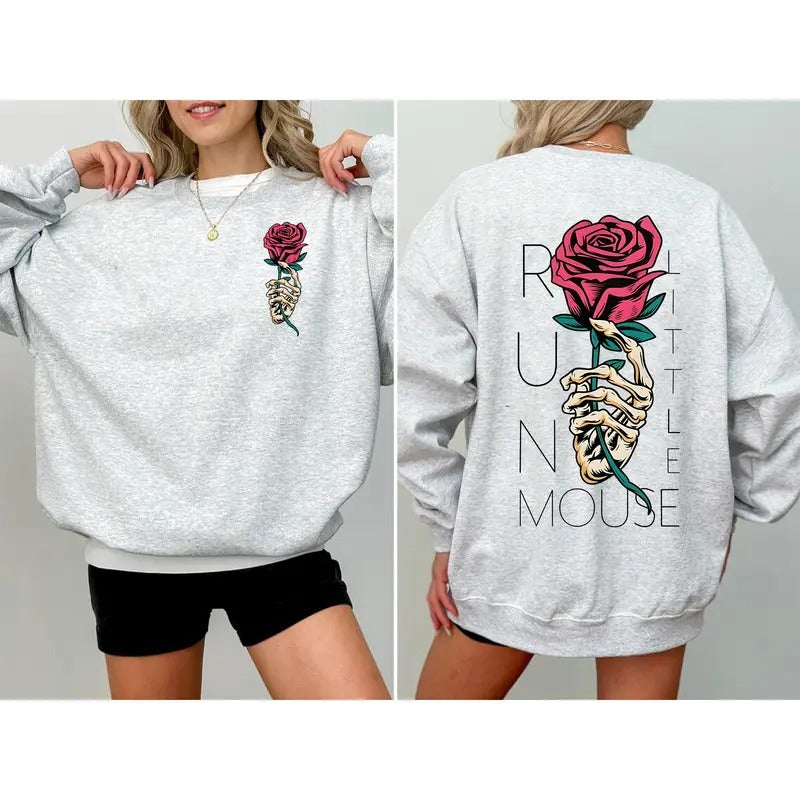 Run Little Mouse Haunting Adeline Cat & Mouse Duet Shirt Dark Romance Smut Reader Book Lover Soft Comfort Long Sleeves Fabric T-Shirts, Hoodie, Sweatshirt - T-Shirt, Sweatshirt, Hoodie