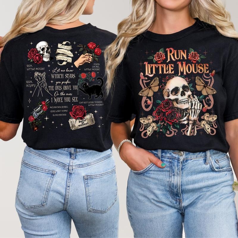 Run Little Mouse Haunting Adeline Zade Meadows Cat Mouse Duet Dark Romance Booktok T-Shirts, Hoodie, Sweatshirt - T-Shirt, Sweatshirt, Hoodie