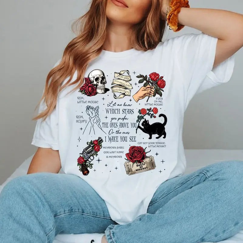 Run Little Mouse Haunting Adeline Dark Romance Book Spicy Book Shirt Smut Reader Cat Mouse T-Shirts, Hoodie, Sweatshirt - T-Shirt, Sweatshirt, Hoodie