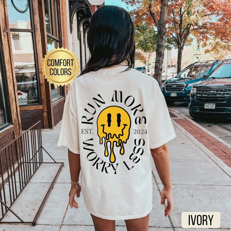 Run More Worry Less Shirt Comfort Colors Runner Marathon Shirt Running Clothes Funny Running Shirt Pump Cover Marathon T-Shirts, Hoodie, Sweatshirt - T-Shirt, Sweatshirt, Hoodie