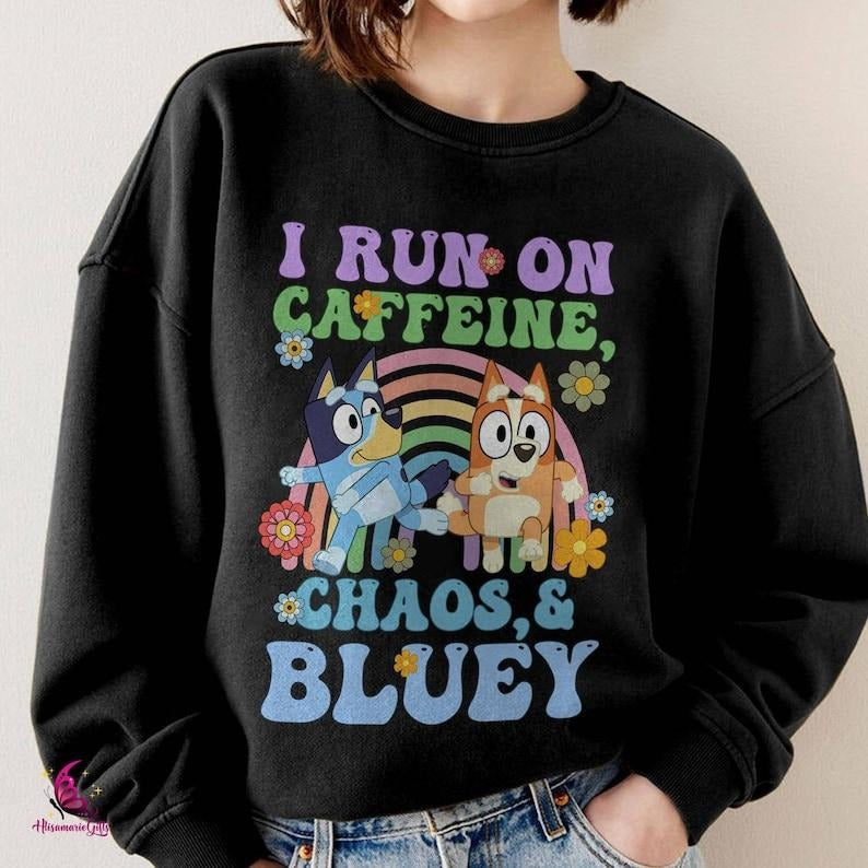 Running Caffeine Chaos Bluey Mom Shirt Chilli Heeler Shirt Mom Bluey Shirt Mama Shirt Chilli Heeler Bluey Family Shirt Bluey Shirt Bingo Mom T-Shirts, Hoodie, Sweatshirt - T-Shirt, Sweatshirt, Hoodie