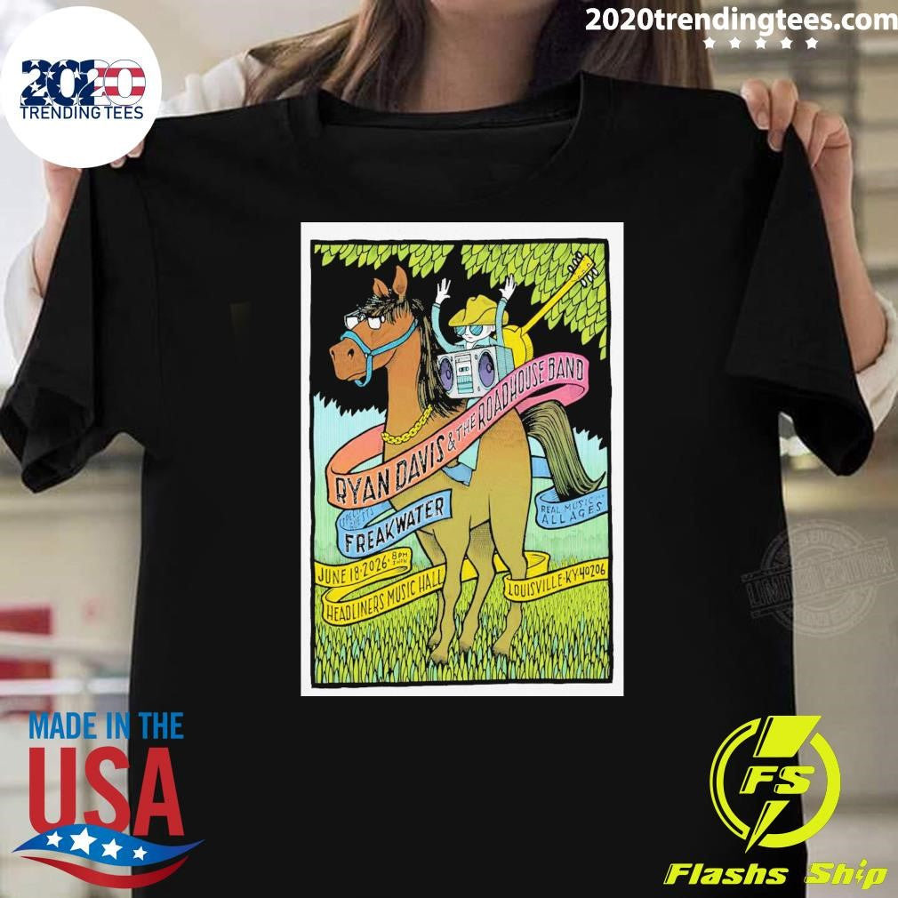 Ryan Davis And The Roadhouse Band Louisville KY Tour On June 18 2026 Shirt Unisex T-shirt, Sweatshirt, Hoodie, Long Sleeve Tee - T-Shirt, Sweatshirt, Hoodie