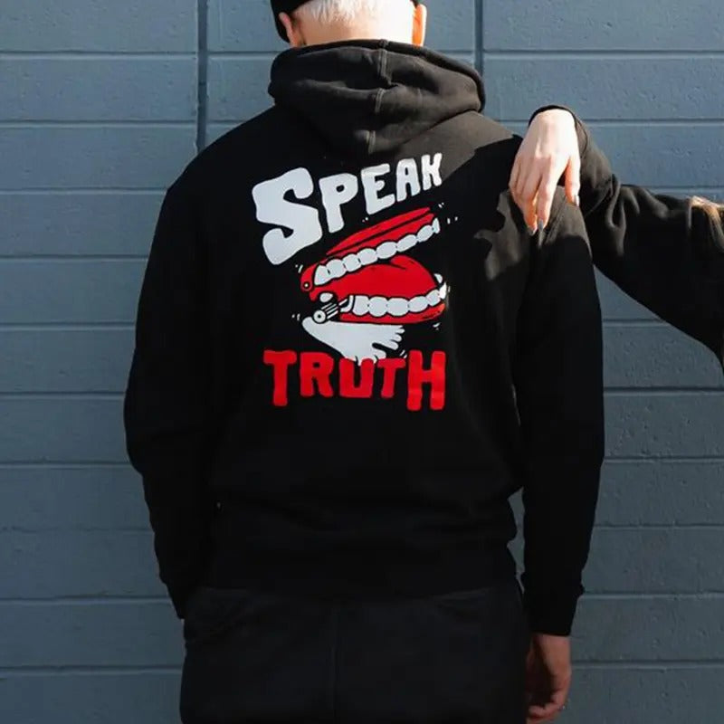 [S 5Xl] Speak Truth Printed 2 Sided Naughty Clothes Comfort Errands Classic Cotton Fabric Menswear Color Sport T-Shirts, Hoodie, Sweatshirt - T-Shirt, Sweatshirt, Hoodie