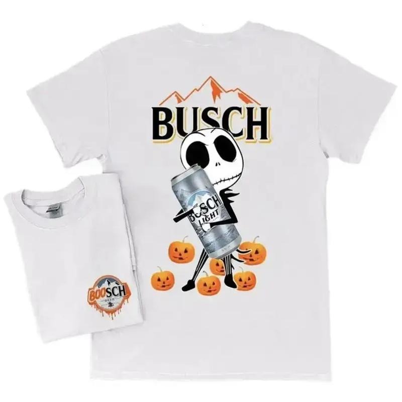 [SALE UP 45%] Halloween Boosch Light 2 Sides Funny Halloween Skeleton Beer Shirt Beer Lovers Him & Her T-Shirts, Hoodie, Sweatshirt - T-Shirt, Sweatshirt, Hoodie