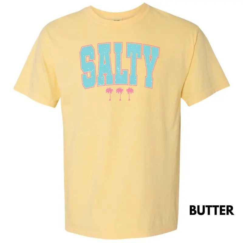 SALTY Varsity Letter Comfort Colors 'NLB' T-Shirts, Hoodie, Sweatshirt - T-Shirt, Sweatshirt, Hoodie