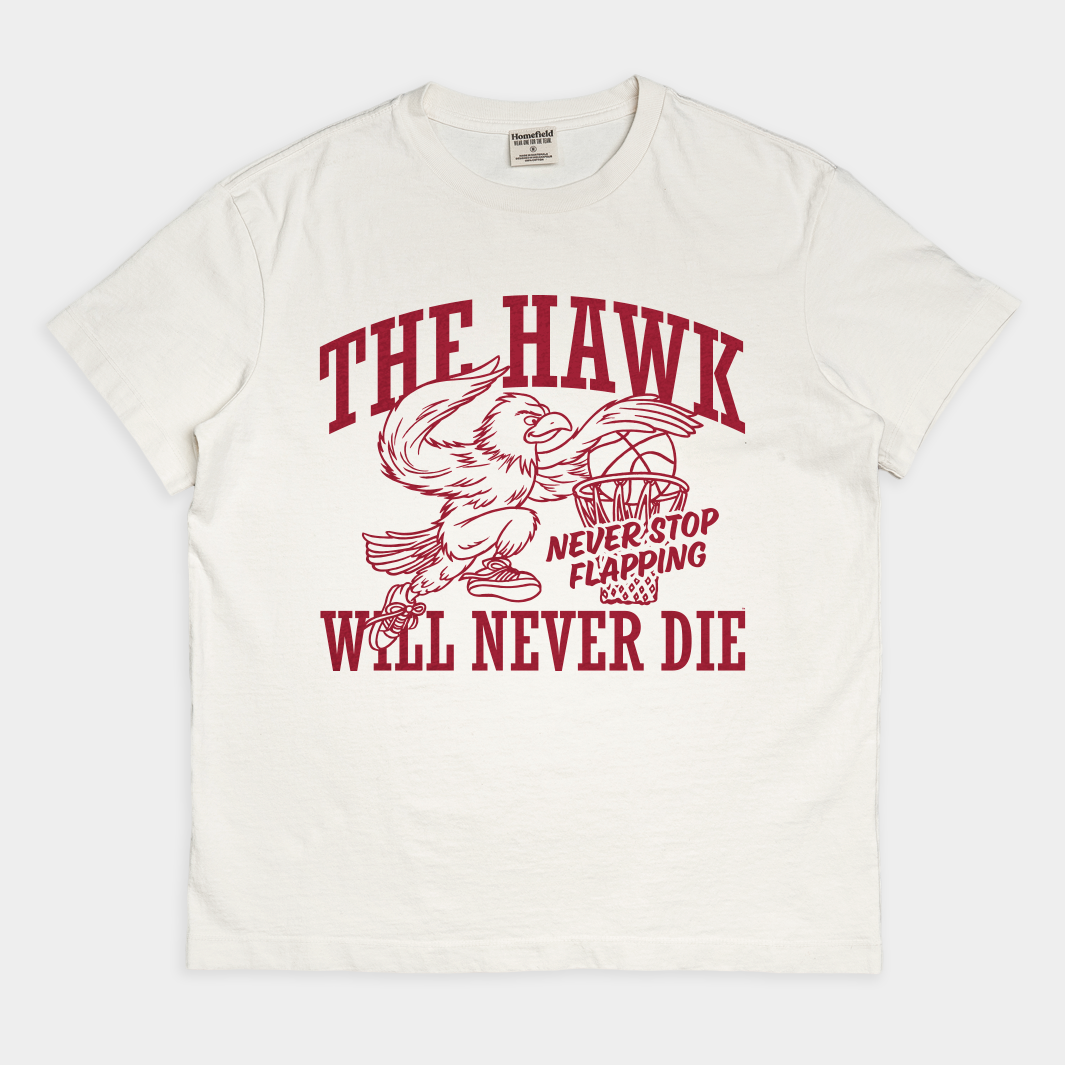 Saint Joseph'S " Hawk Will Never Die" Heavyweight T-Shirts, Hoodie, Sweatshirt - T-Shirt, Sweatshirt, Hoodie