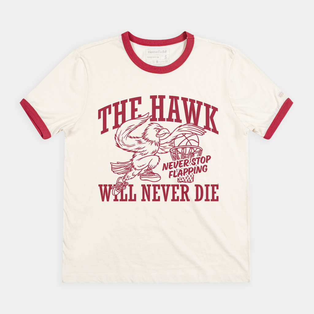 Saint Joseph'S " Hawk Will Never Die" Ringer Style001 T-Shirts, Hoodie, Sweatshirt - T-Shirt, Sweatshirt, Hoodie