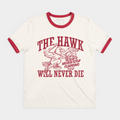 Saint Joseph'S " Hawk Will Never Die" Ringer Style001 T-Shirts, Hoodie, Sweatshirt - T-Shirt, Sweatshirt, Hoodie