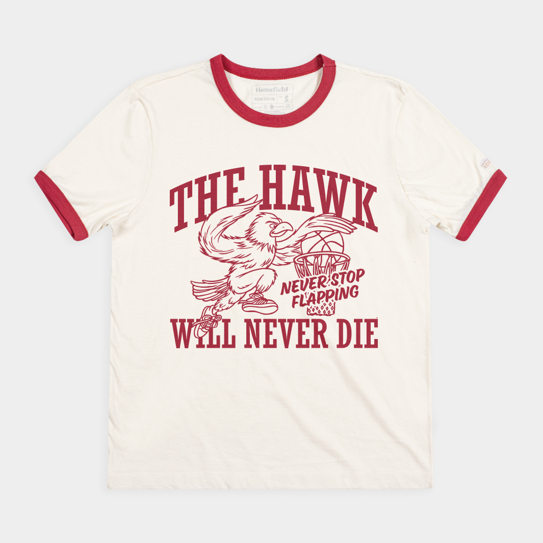 Saint Joseph'S " Hawk Will Never Die" Ringer Style001 T-Shirts, Hoodie, Sweatshirt - T-Shirt, Sweatshirt, Hoodie