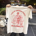 90s I HAD MY PARTY McD0NALD'S RARE WASHED WHITE T-Shirts, Hoodie, Sweatshirt - T-Shirt, Sweatshirt, Hoodie