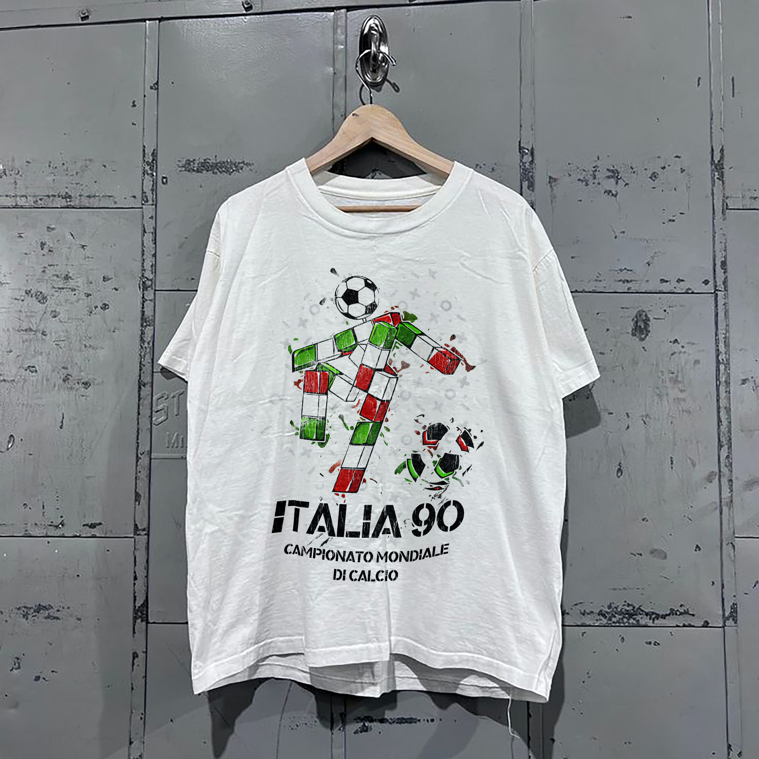 ITALIA 1990 WORLDCUP PROMO VINTAGE WASHED WHITE T-Shirts, Hoodie, Sweatshirt - T-Shirt, Sweatshirt, Hoodie