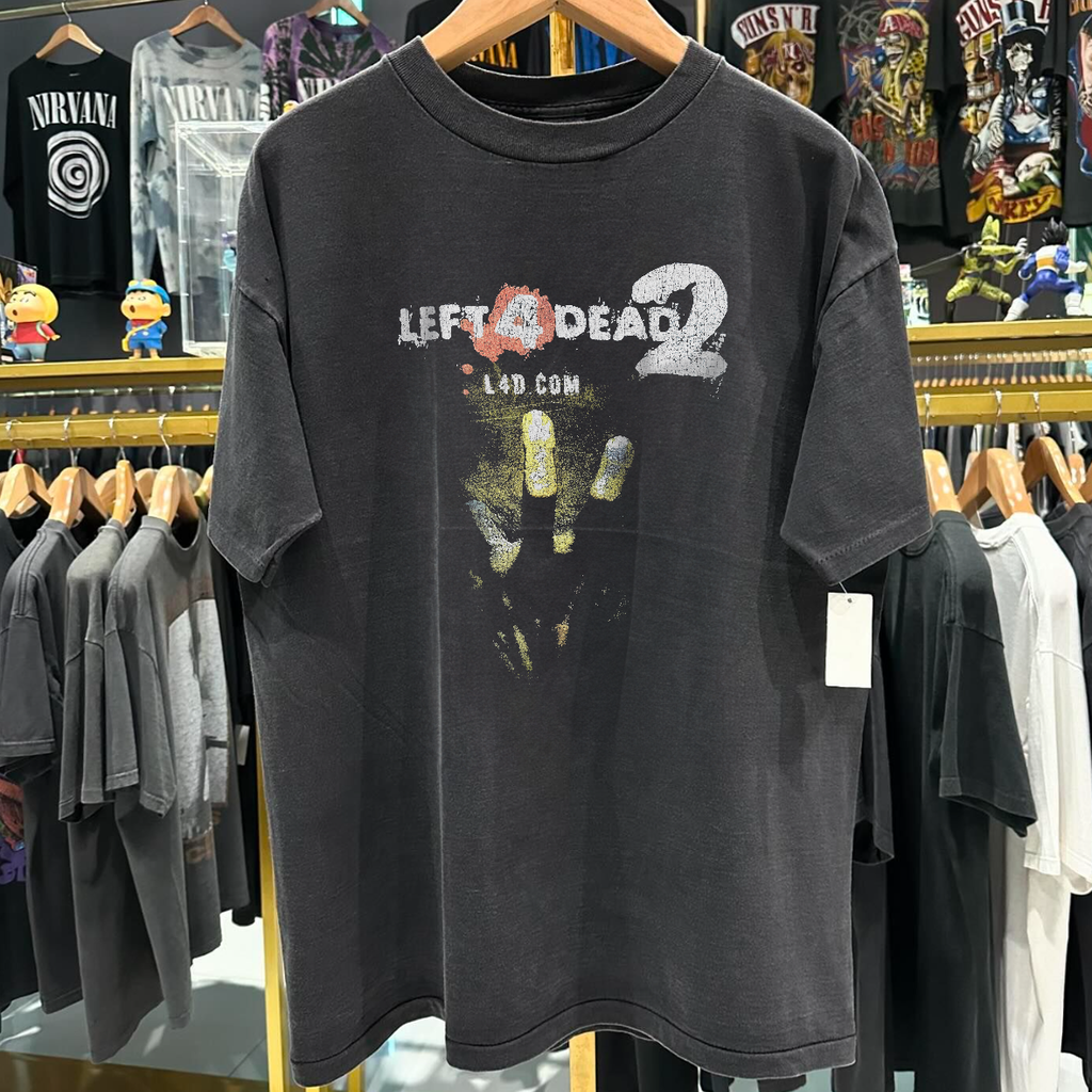 LEFT 4 DEAD 2 2009 PROMO VINTAGE WASHED BLACK T-Shirts, Hoodie, Sweatshirt - T-Shirt, Sweatshirt, Hoodie