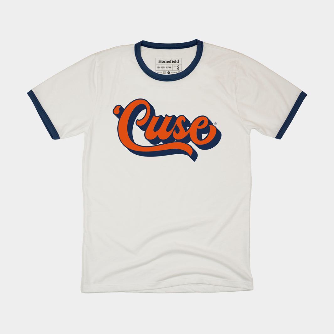 Syracuse Script "'Cuse" Ringer Style001 T-Shirts, Hoodie, Sweatshirt - T-Shirt, Sweatshirt, Hoodie