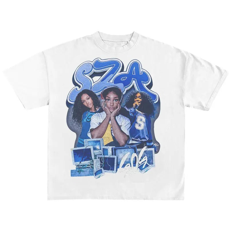 SZA Bootleg Shirt Black Vintage Rap Hip Hop SZA Heavy Cotton SZA Bootleg Shirt Vintage Sos T-Shirts, Hoodie, Sweatshirt - T-Shirt, Sweatshirt, Hoodie