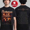 Sabaton Legendary Tour Europe 2025 Legends Of Hannover Germany Pop Up Shop On December 8 2025 Two Sided Shirt - T-Shirt, Sweatshirt, Hoodie