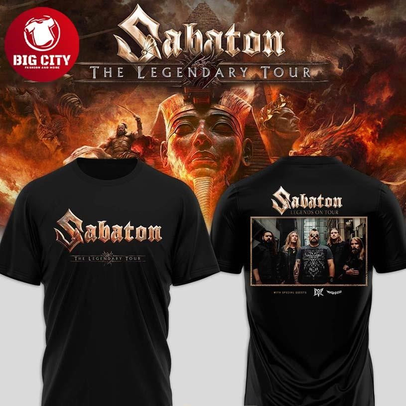 Sabaton North American Tour 2025 Two Sided Shirt Unisex T-shirt, Sweatshirt, Hoodie, Long Sleeve Tee - T-Shirt, Sweatshirt, Hoodie