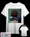 Sad girl anime shirt Unisex T-shirt, Sweatshirt, Hoodie, Long Sleeve Tee - T-Shirt, Sweatshirt, Hoodie