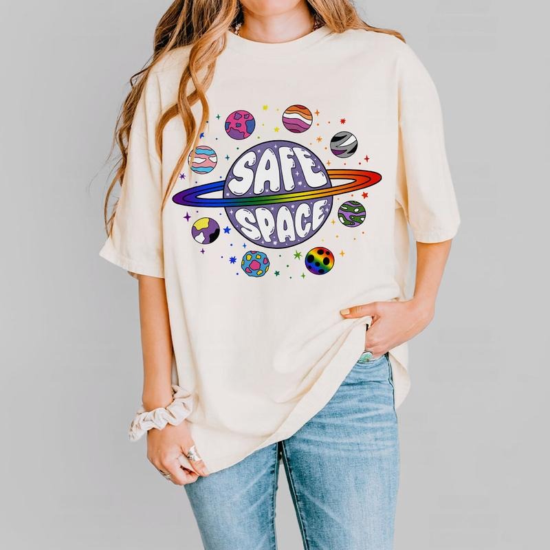 Safe Space Shirt LGBTQ Friendly Shirt Pride Month LGBTQ LGBT Friendly Shirt Progress Pride Shirt Rainbow Gay Pride Lesbian Shirt Pride Peace Shirt Pride Month Comfort Shirt LGBT Support LGBT Flag Shirt Top T-Shirts, Hoodie, Sweatshirt - T-Shirt, Sweatshirt, Hoodie