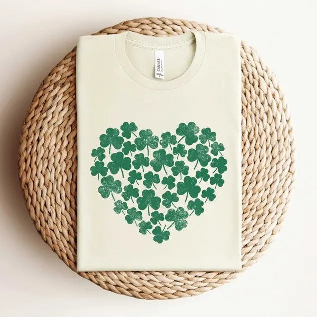 Saint Patrick'S Day Heart Shamrock Shirt Shamrock Heart Shirt Saint Patrick'S Heart Clover Heart Shirt Clover Heart Top T-Shirts, Hoodie, Sweatshirt - T-Shirt, Sweatshirt, Hoodie