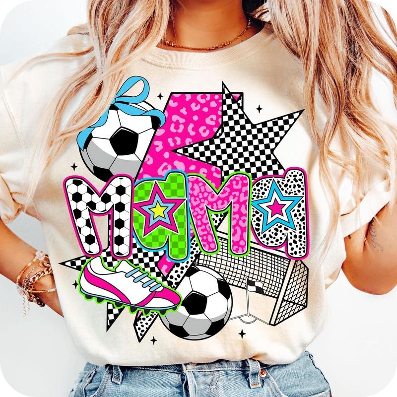 [Sale 45% Off] Preppy Soccer Mama Soccer Brushstroke Shirt Soccer Lightning Bolt Mama Coquette T-Shirts, Hoodie, Sweatshirt - T-Shirt, Sweatshirt, Hoodie