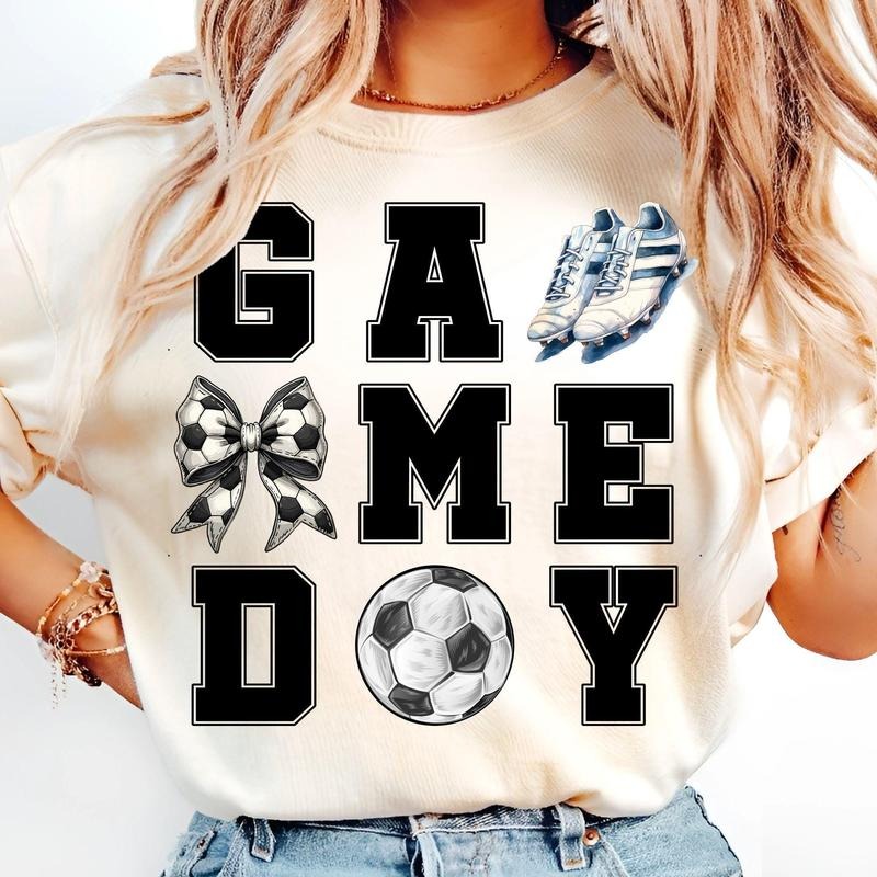 [Sale 45% Off] Soccer Game Day Coquette Soccer Soccer Mama Shirt Retro Soccer Mom Mom T-Shirts, Hoodie, Sweatshirt - T-Shirt, Sweatshirt, Hoodie