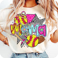 [Sale 45% Off] Softball Mama Brushstroke Softball Coquette Softball Bow Shirt Mom T-Shirts, Hoodie, Sweatshirt - T-Shirt, Sweatshirt, Hoodie