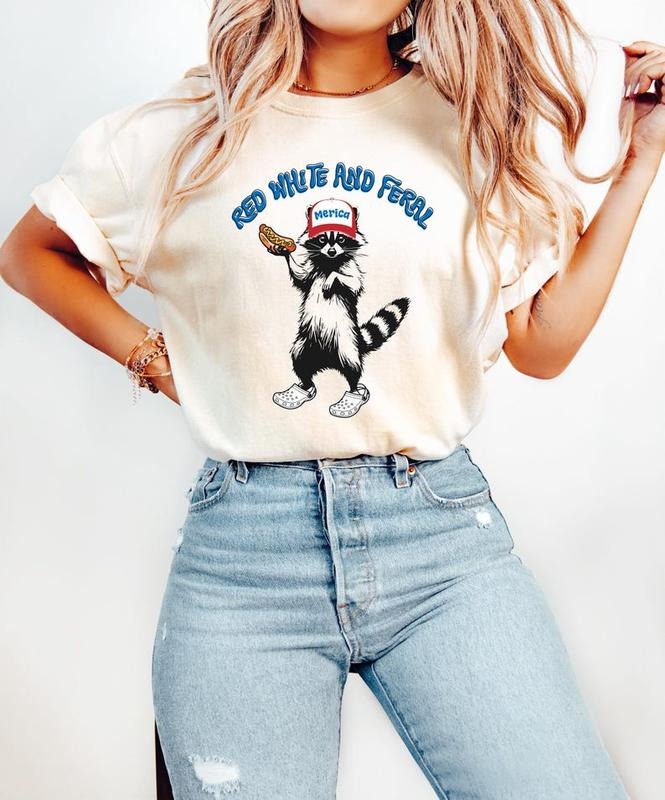 [Sale Up 30%] 4th July Shirt Red White Feral Shirt Independence Day T Shirt T-Shirts, Hoodie, Sweatshirt - T-Shirt, Sweatshirt, Hoodie