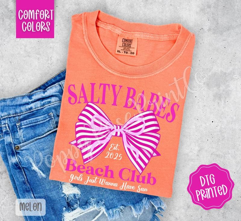 Salty Babes Beach Club Shirt Comfort Colors Her T-Shirts, Hoodie, Sweatshirt - T-Shirt, Sweatshirt, Hoodie