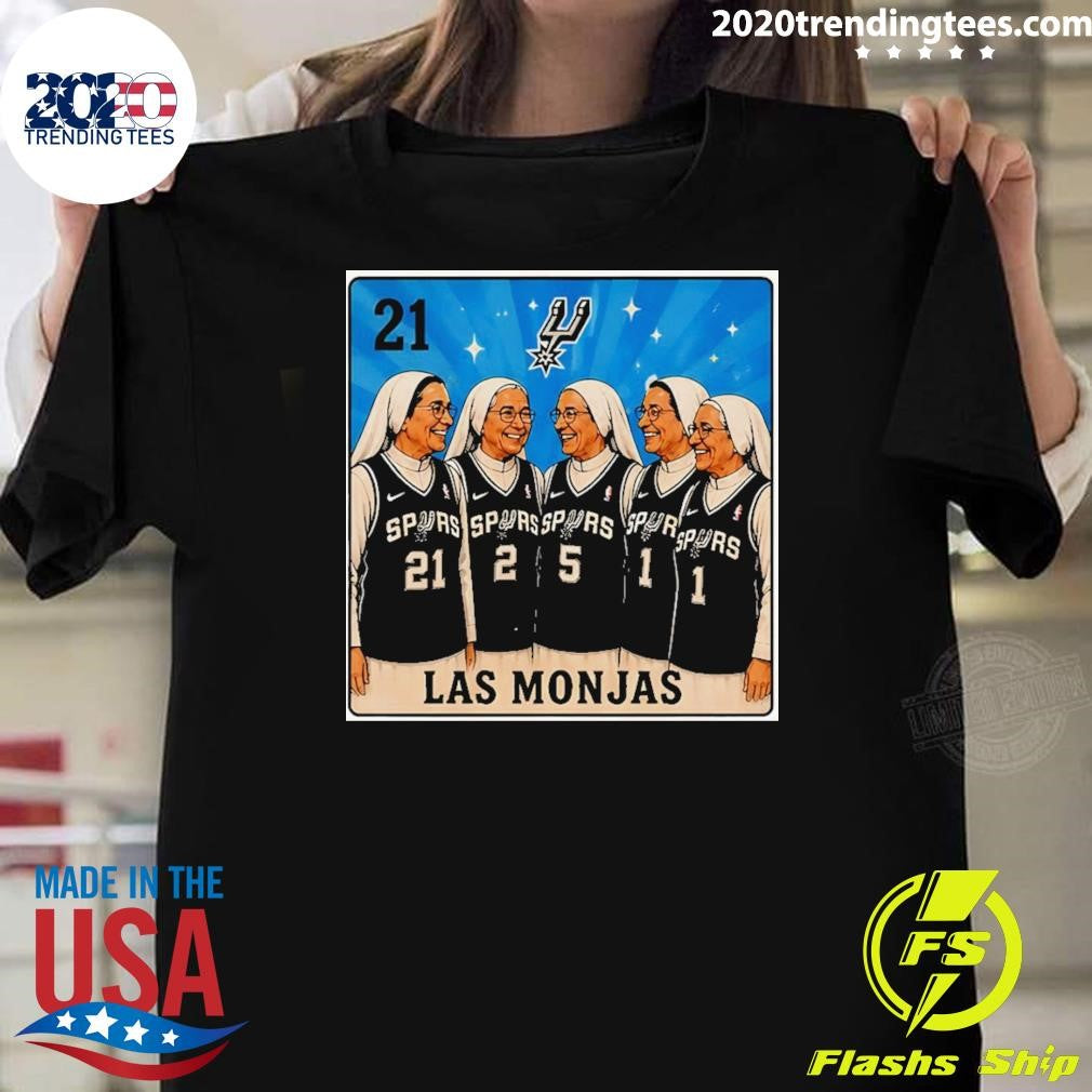 San Antonio Spurs 2026 Playoffs Spurs Nuns Las Monjas Card Shirt Unisex T-shirt, Sweatshirt, Hoodie, Long Sleeve Tee - T-Shirt, Sweatshirt, Hoodie