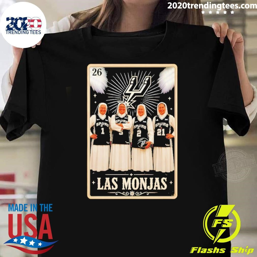 San Antonio Spurs 2026 Playoffs Spurs Nuns Loteria Las Monjas Card Shirt Unisex T-shirt, Sweatshirt, Hoodie, Long Sleeve Tee - T-Shirt, Sweatshirt, Hoodie