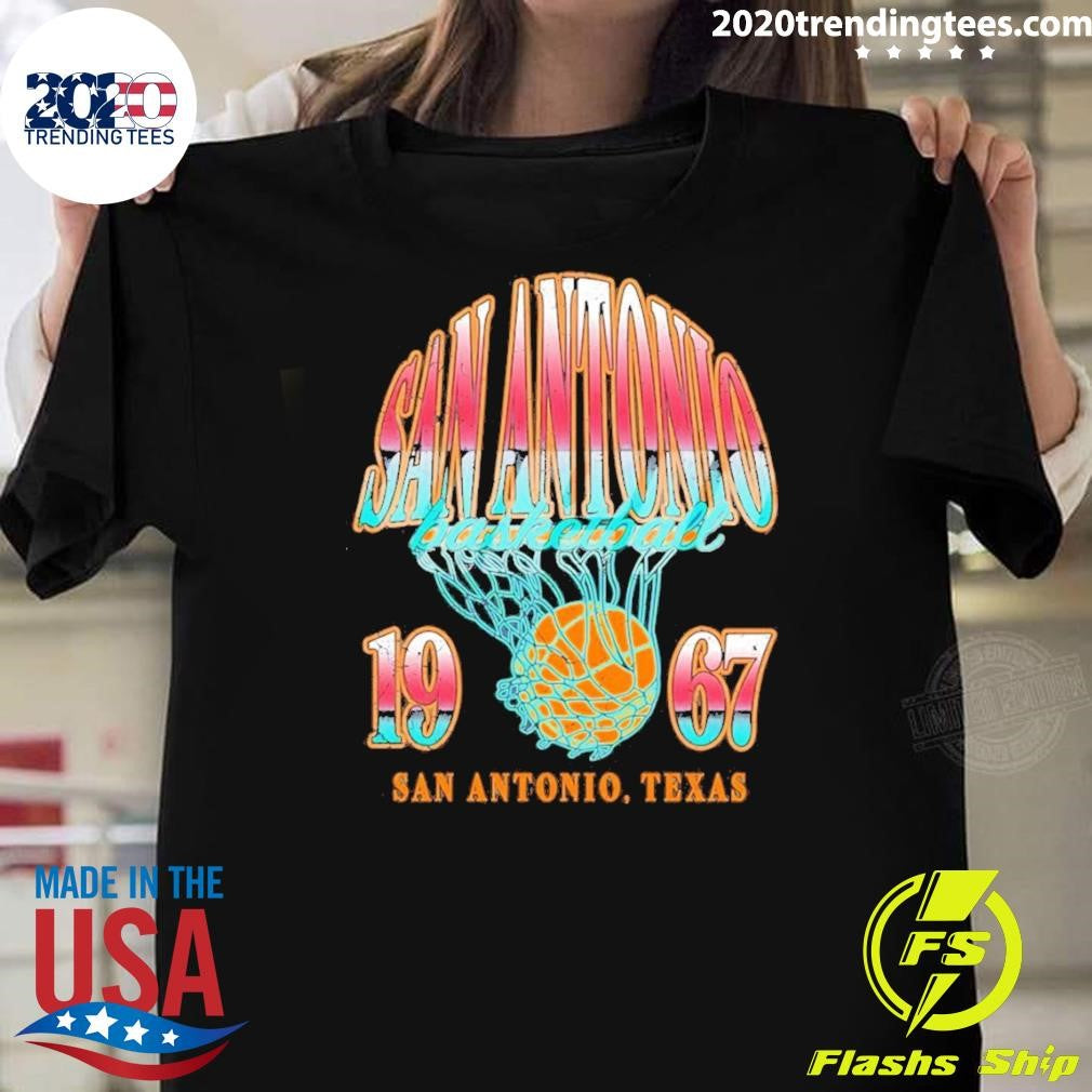 San Antonio Spurs Nba Basketball 1967 San Antonio Texas Shirt Unisex T-shirt, Sweatshirt, Hoodie, Long Sleeve Tee - T-Shirt, Sweatshirt, Hoodie