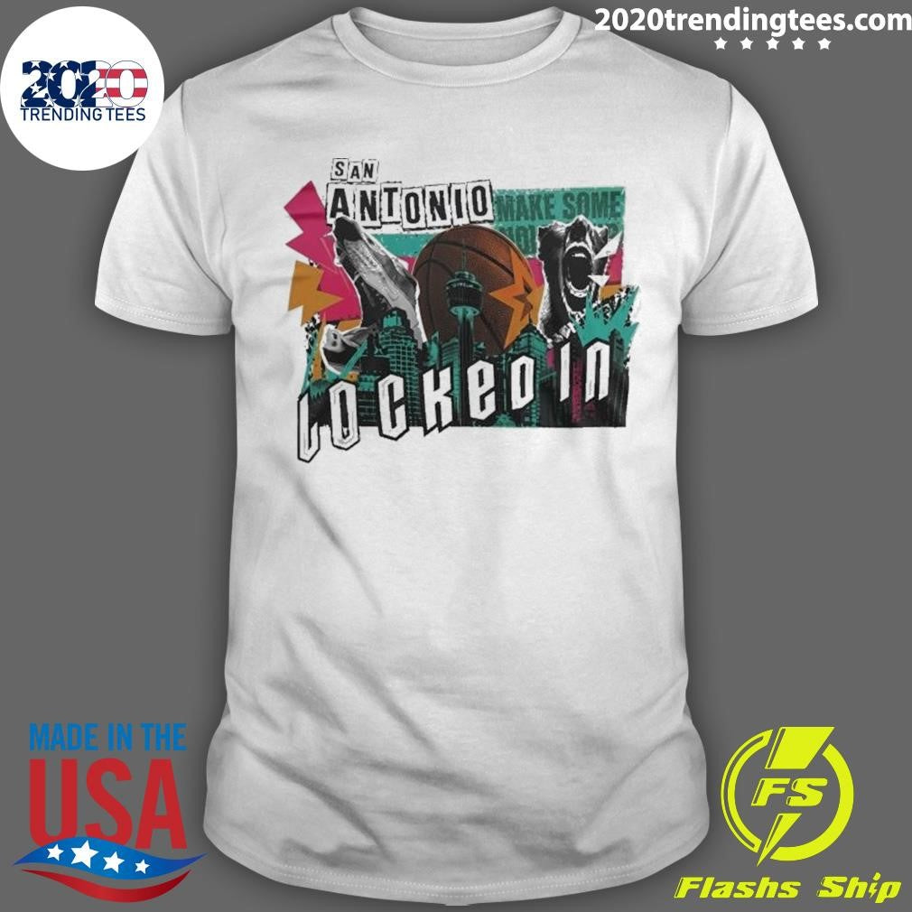San Antonio Spurs Playoffs Locked In 2026 Shirt Unisex T-shirt, Sweatshirt, Hoodie, Long Sleeve Tee - T-Shirt, Sweatshirt, Hoodie
