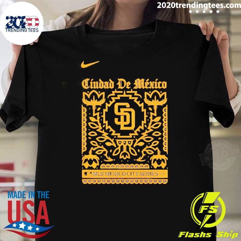 San Diego Padres MLB World Tour Mexico City Series 2026 Shirt Unisex T-shirt, Sweatshirt, Hoodie, Long Sleeve Tee - T-Shirt, Sweatshirt, Hoodie