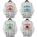 San Francisco Football Philadelphia Football Detroit Football Chicago Vintage White Vintage All Teams Football White T-Shirts, Hoodie, Sweatshirt - T-Shirt, Sweatshirt, Hoodie
