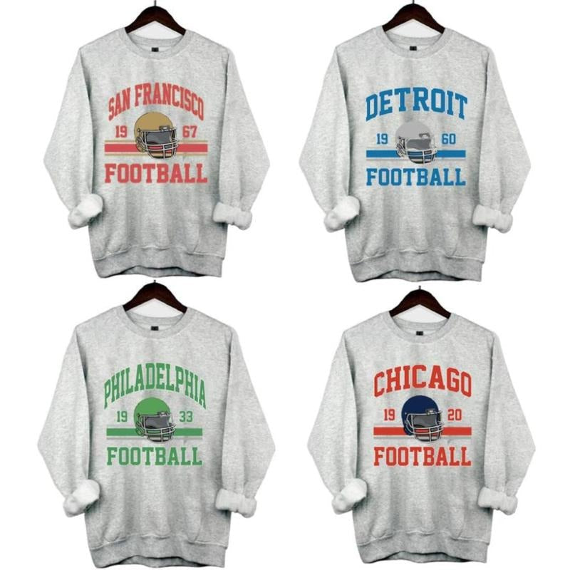 San Francisco Football Philadelphia Football Detroit Football Chicago Vintage White Vintage All Teams Football White T-Shirts, Hoodie, Sweatshirt - T-Shirt, Sweatshirt, Hoodie
