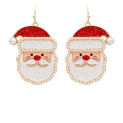 Santa Claus Face Earrings T-Shirts, Hoodie, Sweatshirt - T-Shirt, Sweatshirt, Hoodie