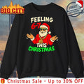 Santa Claus gold necklace 67 feeling 6 7 this Christmas shirt Unisex T-shirt, Sweatshirt, Hoodie, Long Sleeve Tee - T-Shirt, Sweatshirt, Hoodie