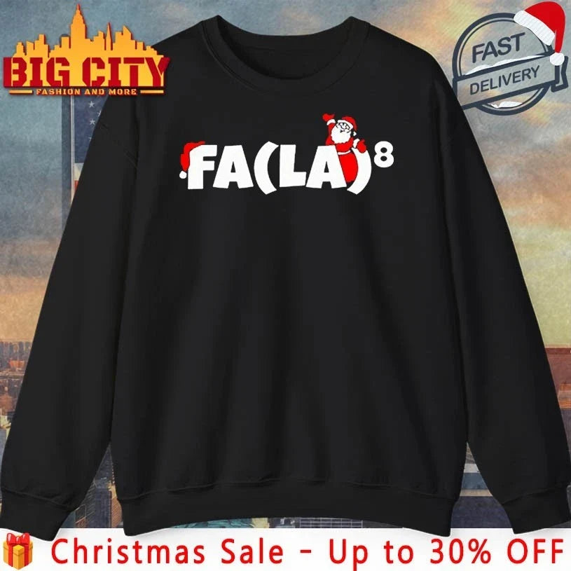 Santa Fa La la la la christmas shirt Unisex T-shirt, Sweatshirt, Hoodie, Long Sleeve Tee - T-Shirt, Sweatshirt, Hoodie