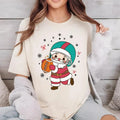 Santa Football Comfort Colors Football Shirt Funny Santa Claus Sports T-Shirts, Hoodie, Sweatshirt - T-Shirt, Sweatshirt, Hoodie