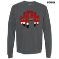 Santa Monogram Long Sleeve Comfort Colors 'NLB' T-Shirts, Hoodie, Sweatshirt - T-Shirt, Sweatshirt, Hoodie