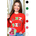 Santa Season Sequin Long Sleeve T-Shirts, Hoodie, Sweatshirt - T-Shirt, Sweatshirt, Hoodie