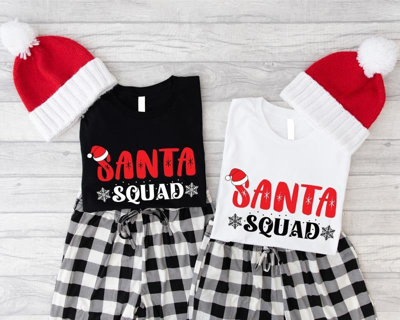 Santa Squad Shirt Crew Family Matching Xmas Group Santa Team Outfits T-Shirts, Hoodie, Sweatshirt - T-Shirt, Sweatshirt, Hoodie