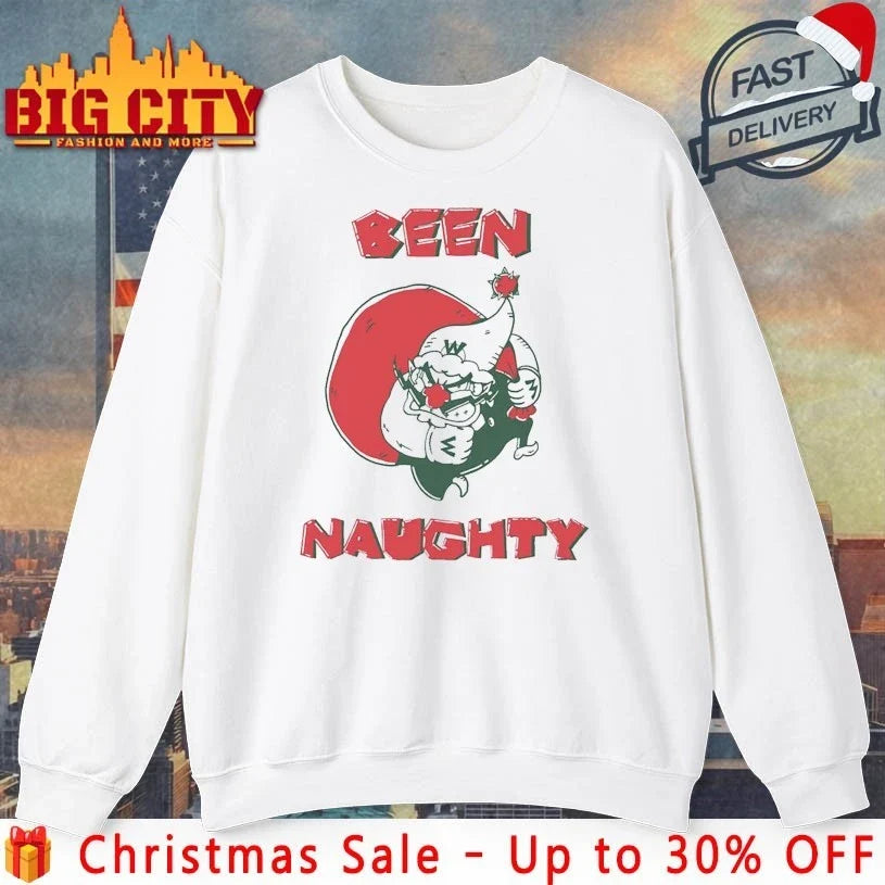 Santa Wario Been Naughty shirt Unisex T-shirt, Sweatshirt, Hoodie, Long Sleeve Tee - T-Shirt, Sweatshirt, Hoodie