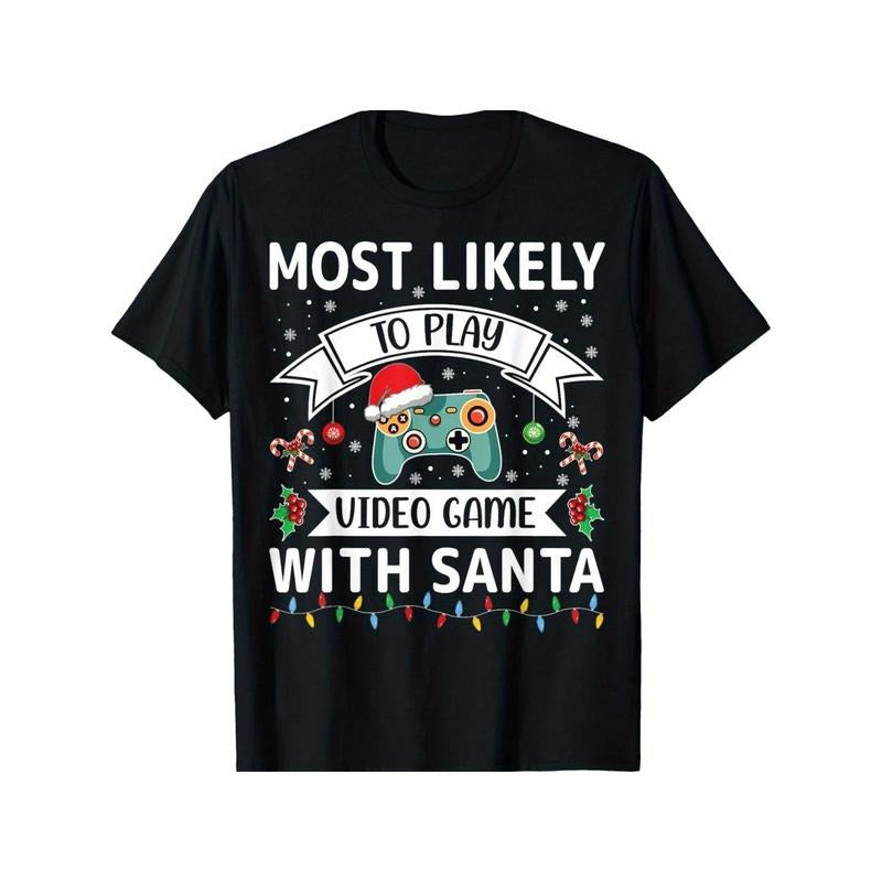 Santa'S Gamer Buddy" Soft Cotton Casual Fit & Thanksgiving New Year & Made USA T-Shirts, Hoodie, Sweatshirt - T-Shirt, Sweatshirt, Hoodie