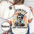 Sarcastic Wife Shirt Expensive Difficult Talks Back Shirt Woman Back Front Shirt Mom Life TK43GN T-Shirts, Hoodie, Sweatshirt - T-Shirt, Sweatshirt, Hoodie