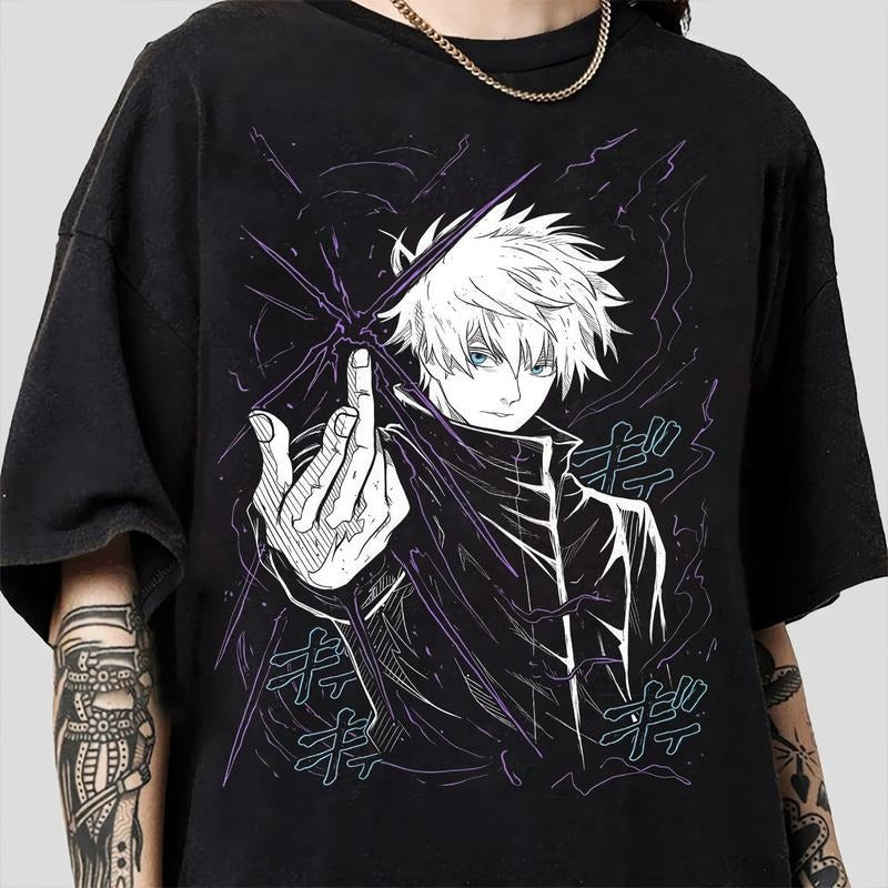 Satoru Gojo Anime Shirt Anime Lover Shirt Anime Shirt Anime Manga Shirt T-Shirts, Hoodie, Sweatshirt - T-Shirt, Sweatshirt, Hoodie
