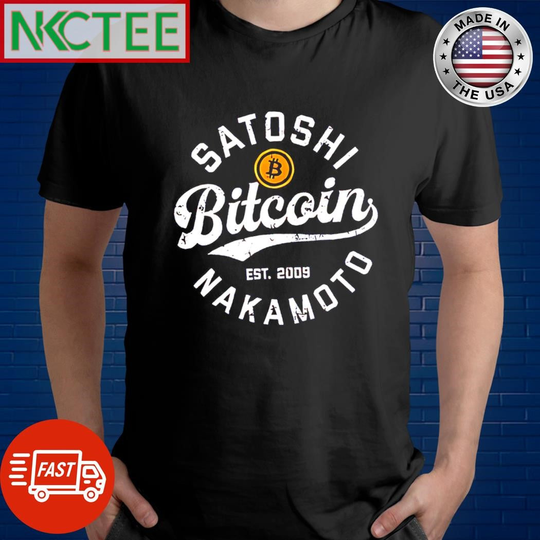 Satoshi Nakamoto Bitcoin est 2009 circle vintage shirt Unisex T-shirt, Sweatshirt, Hoodie, Long Sleeve Tee - T-Shirt, Sweatshirt, Hoodie