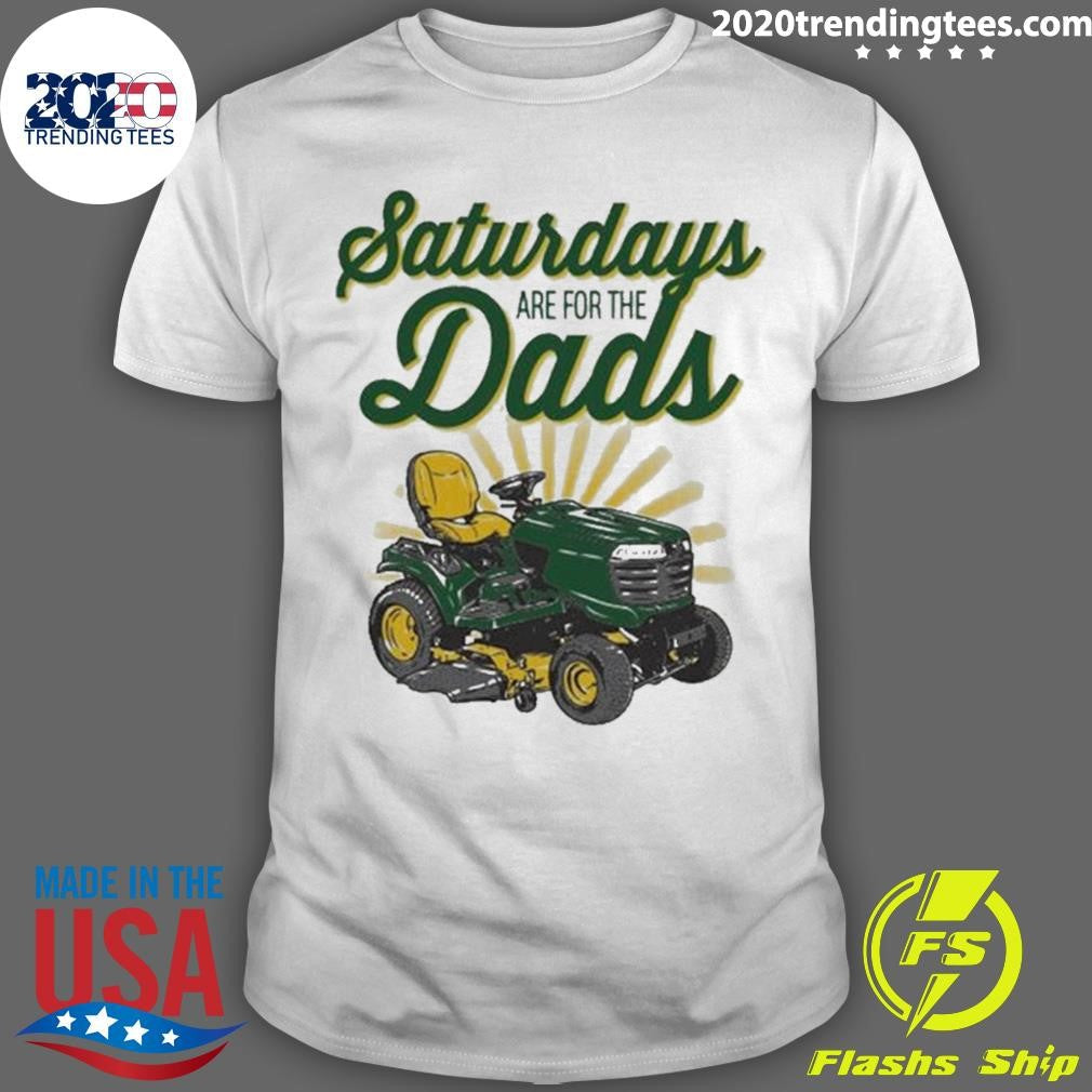 Saturdays Are For The Dads Riding Mower Pocket Tee Shirt Unisex T-shirt, Sweatshirt, Hoodie, Long Sleeve Tee - T-Shirt, Sweatshirt, Hoodie